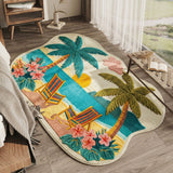 Palm Escape Custom Shape Area Rug NCU0TD2601