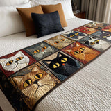 Cat Quilted Bed Runner NCU0VT264