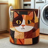 Patchy Cat Quilted Laundry Basket NCU0DDK605
