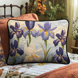 Peaceful Iris Quilted Bedding Pillow Case NCU0PT6677