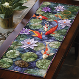Koi Fish Quilted Table Runner NCU0VT186