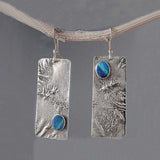 Retro-Inspired Rectangular Earrings