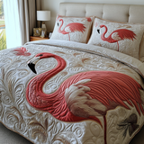 Flamingo 3-Piece Quilted Bedding Set NCU0VT166