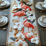 Pink Flamingo Quilted Table Runner NCU0DV6057