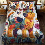 Cat 3-Piece Quilted Bedding Set NCU0VT25