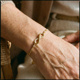 Adjustable Infinity Bracelet in Silver