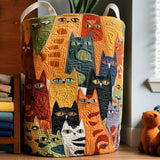 Cat Quilted Laundry Basket NCU0QN031