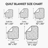 Japanese Geisha Elegance Quilted Blanket NCU0DV6612