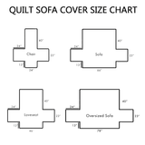 Emerald Meadow Quilted Sofa Cover NCU0TV783