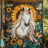 Romantic Horse Art Quilt Hanging NCU0DV838