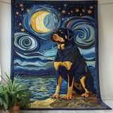 Rottweiler's Night Dream Quilted Blanket NCU0PT347