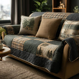 Rustic Cabin Quilted Sofa Cover NCU0NT11989