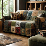 Rustic Paws Quilted Sofa Cover NCU0DV9014