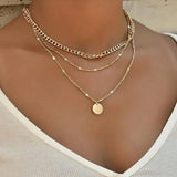 Necklace with Gold and Silver Plating