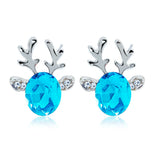 Holiday Reindeer Crystal Earrings