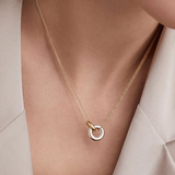 Geometric Circle Pendant Necklace