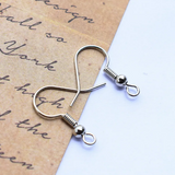 Beaten Copper Stud Earrings