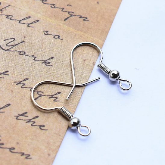 Beaten Copper Stud Earrings
