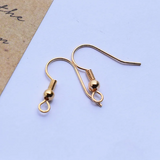 Beaten Copper Stud Earrings