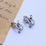Beaten Copper Stud Earrings
