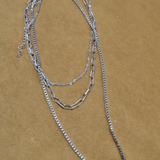 Triple-Layer Stainless Steel Necklace