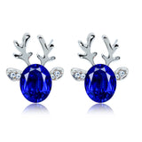 Holiday Reindeer Crystal Earrings
