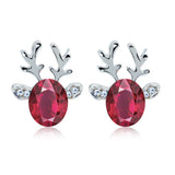 Holiday Reindeer Crystal Earrings