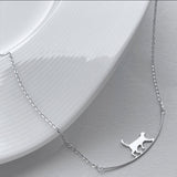 Silver Cat Collar for Adventurous Climbers
