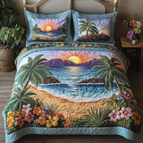 Seaside Serenity 3-Piece Quilted Bedding Set NCU0VL1971