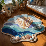 Shells and Tides Custom Shape Area Rug NCU0DV9643