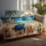 Shoreline Serenity Quilted Sofa Cover NCU0VL3011