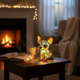 Chihuahua Lamp in a Sitting Pose