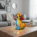 Poodle Lamp in a Sitting Pose