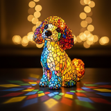 Poodle Lamp in a Sitting Pose