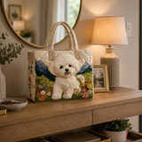 Quilted Tote Bag - Enchanted Dog