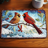 Snowy Cardinals Quilted Placemat NCU0NT2973