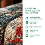 Bluebonnet Bloom Quilted Sofa Cover NCU0NT10796
