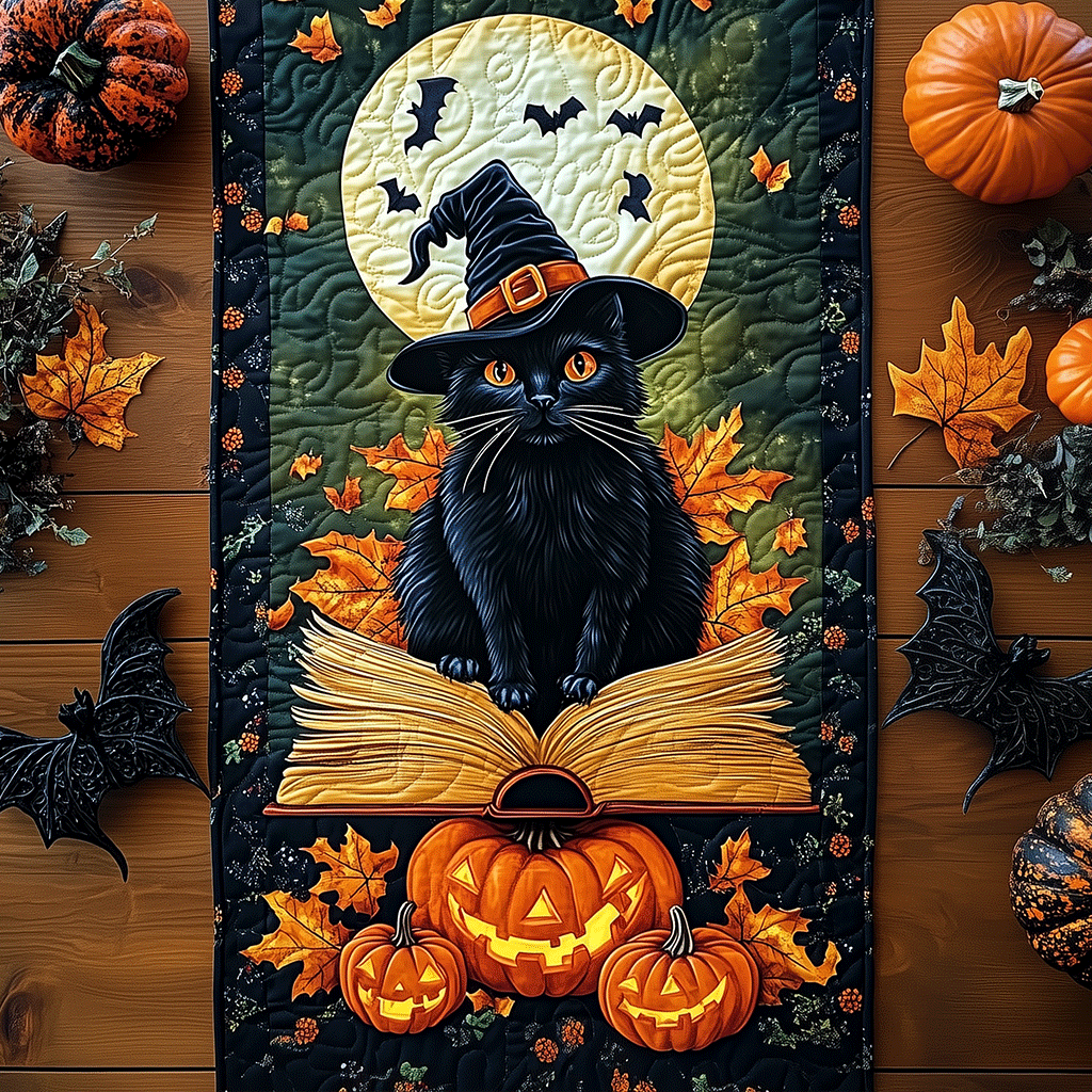 Halloween Quilted Table Runner NCU0VT35
