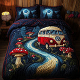 Hippie Van 3-Piece Quilted Bedding Set NCU0VT113