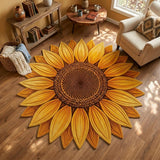 Sunflower Bloom Custom Shape Area Rug NCU0TD2658