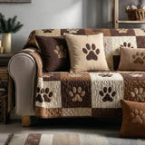 Sweet Paw Prints V2 Quilted Sofa Cover NCU0NT11199