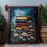 The Book Nook Woven Sofa Blanket NCU0DV3878