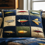The Fish Lodge Quilted Bedding Pillow Case NCU0PT9594
