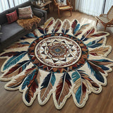 The Artisans Compass Custom Shape Area Rug NCU0PT11597