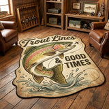 Trout Times Custom Shape Area Rug NCU0TV1860
