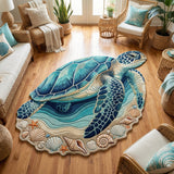 Turtle Haven Custom Shape Area Rug NCU0DV9594