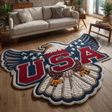 USA Crest Custom Shape Area Rug NCU0NT12652