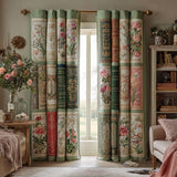 Vintage Bookshelf Quilted Curtains NCU0DV9376