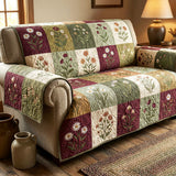 Vintage Patch Meadow Quilted Sofa Cover NCU0TV1553