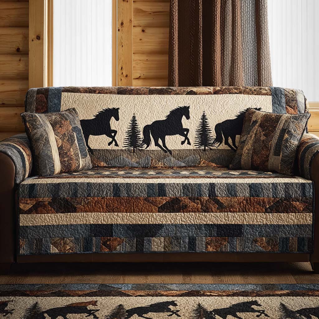 Cowboy Quilted Sofa Cover NCU0VT318
